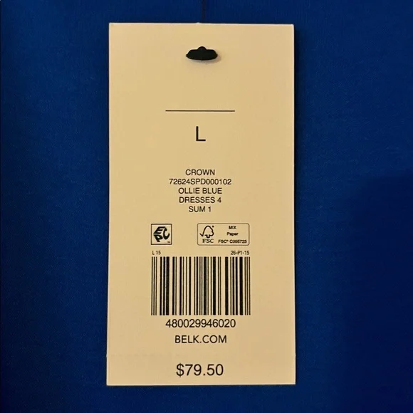 Crown & Ivy Royal Blue Maxi Dress - Picture 5 of 5